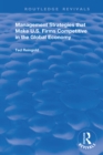 Image for Management strategies that make U.S. firms competitive in the global economy