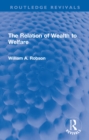 Image for The Relation of Wealth to Welfare