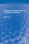 Image for Evaluation methodologies for transport investment