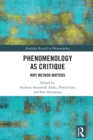 Image for Phenomenology as Critique: Why Method Matters