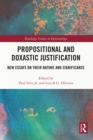 Image for Propositional and Doxastic Justification: New Essays on Their Nature and Significance