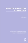 Image for Health and Vital Statistics : 3