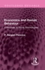 Image for Economics and human behaviour: a rejoinder to social psychologists