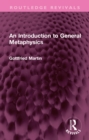Image for An Introduction to General Metaphysics