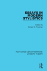 Image for Essays in modern stylistics