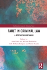 Image for Fault in Criminal Law: A Research Companion