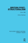 Image for British post-structuralism since 1968