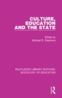 Image for Culture, education and the state
