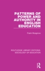 Image for Patterns of Power and Authority in English Education
