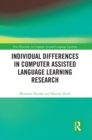 Image for Individual Differences in Computer Assisted Language Learning Research