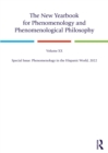 Image for The New Yearbook for Phenomenology and Phenomenological Philosophy. Volume 20 Phenomenology in the Hispanic World, 2022