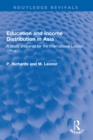 Image for Education and Income Distribution in Asia: A Study Prepared for the International Labour Office...