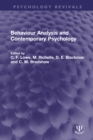 Image for Behaviour Analysis and Contemporary Psychology