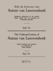 Image for Collected Letters of Van Leeuwenhoek. Volume 6