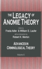 Image for The Legacy of Anomie Theory
