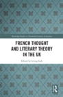 Image for French thought and literary theory in the UK