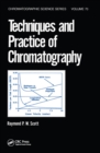 Image for Techniques and Practice of Chromatography : v. 70
