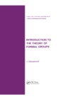 Image for Introduction to the theory of formal groups