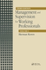 Image for Management and supervision for working professionals. : Volume I