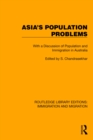 Image for Asia&#39;s Population Problems: With a Discussion of Population and Immigration in Australia
