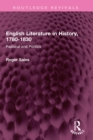 Image for English Literature in History, 1780-1830: Pastoral and Politics