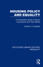 Image for Housing Policy and Equality: A Comparative Study of Tenure Conversions and Their Effects