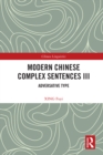 Image for Modern Chinese Complex Sentences. III Adversative Type