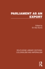 Image for Parliament as an export