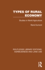 Image for Types of rural economy: studies in world agriculture