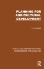Image for Planning for Agricultural Development