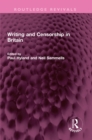 Image for Writing and Censorship in Britain