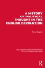 Image for A History of Political Thought in the English Revolution
