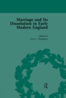 Image for Marriage and Its Dissolution in Early Modern England. Volume 3