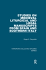 Image for Studies on Medieval Liturgical and Legal Manuscripts from Spain and Southern Italy