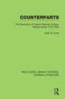 Image for Counterparts  : the dynamics of Franco-German literary relationships 1770-1895