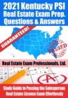 Image for 2021 Kentucky PSI Real Estate Exam Prep Questions &amp; Answers: Study Guide to Passing the Salesperson Real Estate License Exam Effortlessly