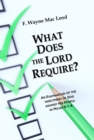 Image for What Does the Lord Require?