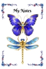 Image for Blue and Gold Butterfly and Dragonfly Notebook