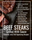 Image for Beef Steaks Grilled With Sauce Flavorful, Juicy And Appetizing Recipes : Black Brown Abstract Modern Cover Design