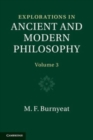 Image for Explorations in ancient and modern philosophyVolume III