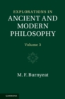 Image for Explorations in Ancient and Modern Philosophy: Volume 3