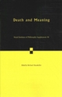 Image for Death and Meaning: Volume 90