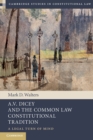 Image for A.V. Dicey and the common law constitutional tradition  : a legal turn of mind