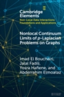 Image for Nonlocal Continuum Limits of p-Laplacian Problems on Graphs