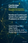 Image for Nonlocal Continuum Limits of P-Laplacian Problems on Graphs