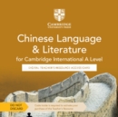 Image for Cambridge International A Level Chinese Language &amp; Literature Digital Teacher&#39;s Resource Access Card
