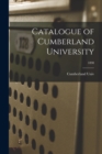 Image for Catalogue of Cumberland University; 1898