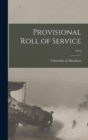 Image for Provisional Roll of Service; 1915