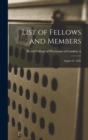 Image for List of Fellows and Members