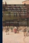 Image for Proceedings of the ... Annual Meeting of the Stockholders of the Atlantic &amp; North Carolina R.R. Co. [serial]; 1884